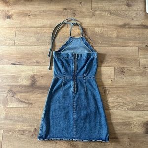 Halter Denim Dress